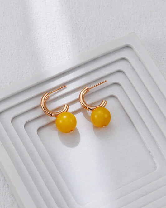 アンバーグローイヤリング