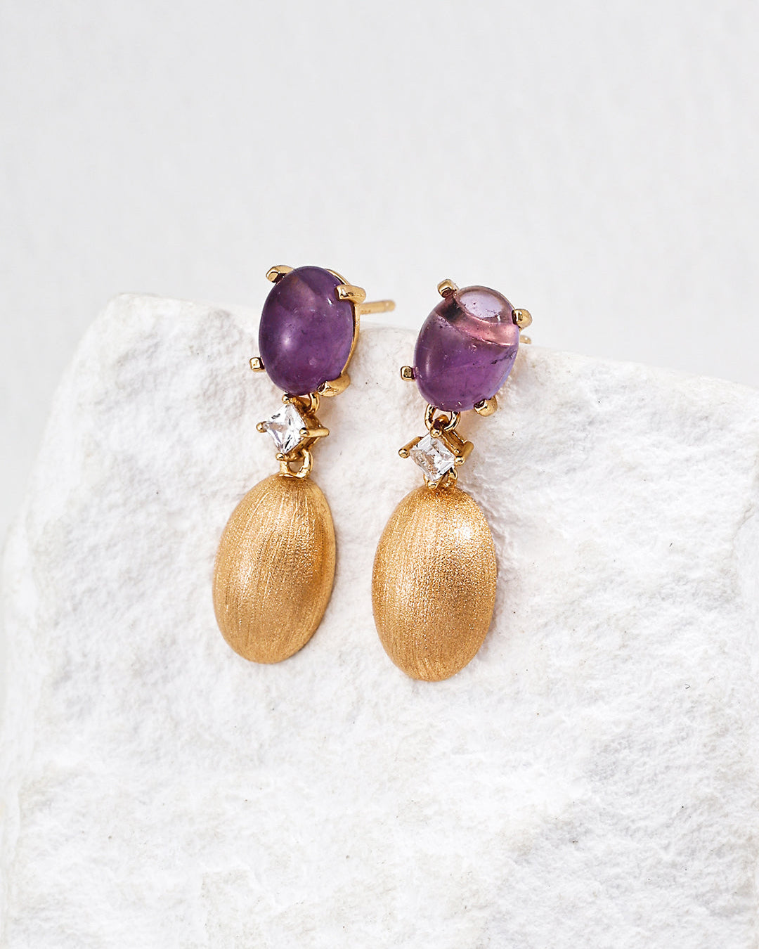 Vintage Amethyst Earrings
