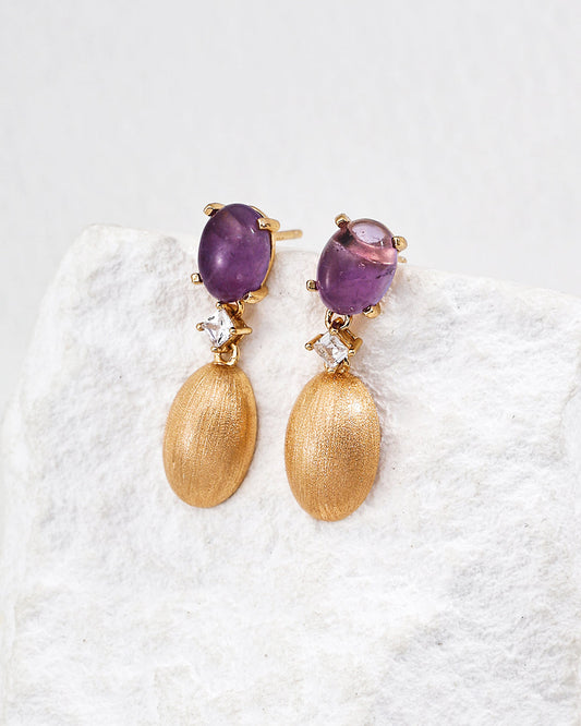 Vintage Amethyst Earrings