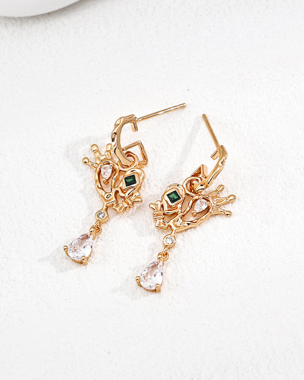 Crown of the Metal Joker Earrings