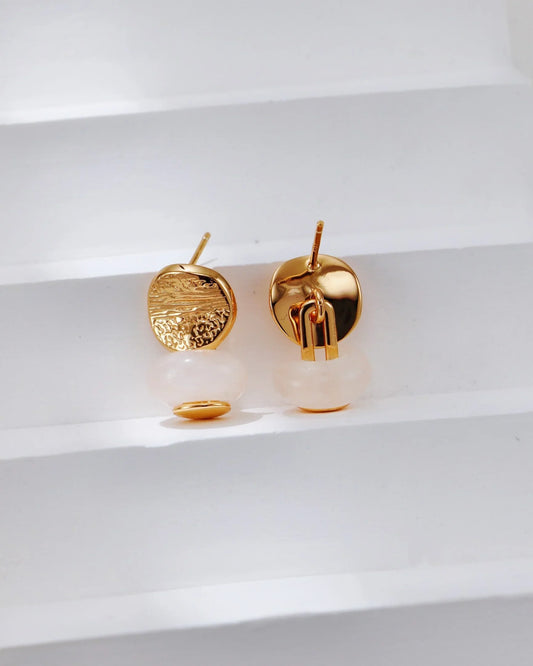 クリスタルアゲートオービットイヤリング