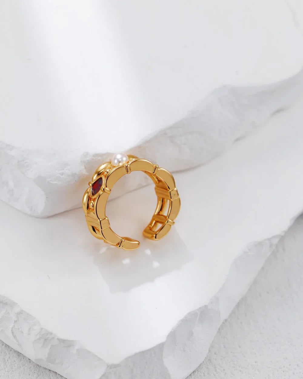 スカーレットパールフレイムリング