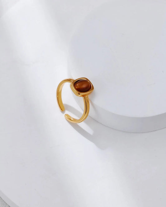 土星タイガーアイリング