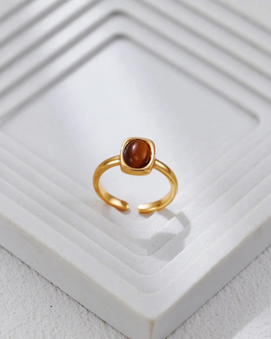 土星タイガーアイリング